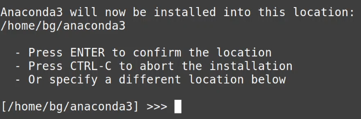Anaconda Linux Installation Choosing Location